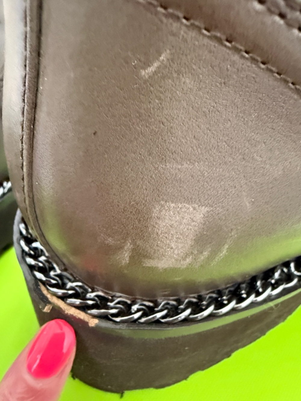 Sam Edelman Lenley, Alpine Green Lea Lace-Up Platform Lug Boots, Size 10 - Picture 5 of 9